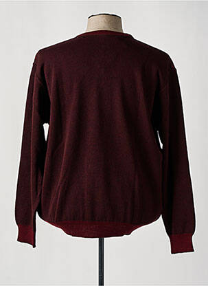 Pull stretch manches longues rouge IMPACT homme