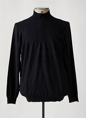 Pull stretch manches longues noir DELAHAYE homme