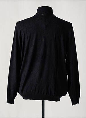 Pull stretch manches longues noir DELAHAYE homme