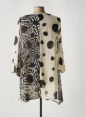 Gilet manches longues beige G!OZE pour femme seconde vue