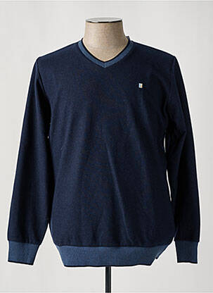 Pull bleu SINGULIER pour homme