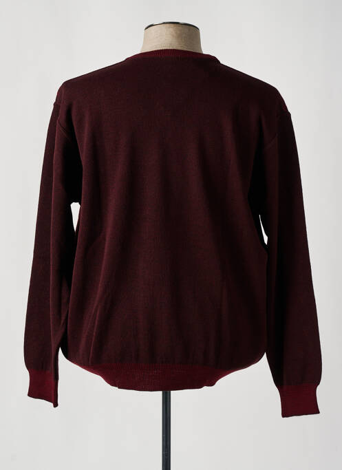 Pull stretch manches longues rouge IMPACT homme