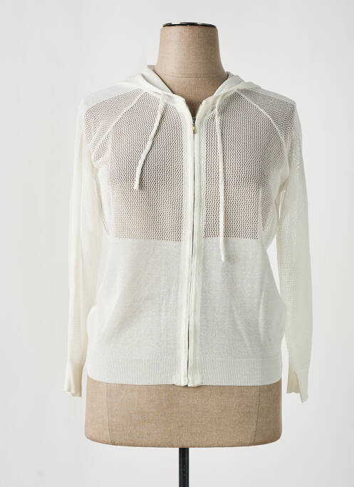 Gilet manches longues beige TRIPODE pour femme