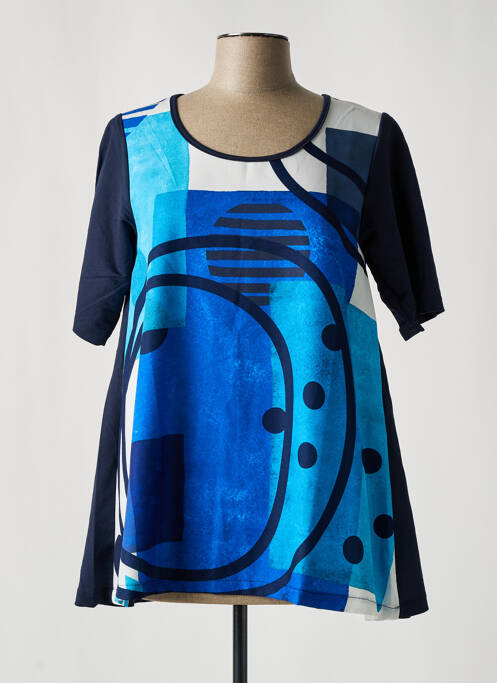 Tunique manches courtes bleu G!OZE pour femme