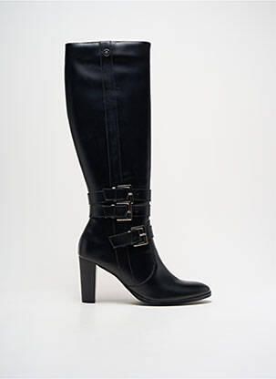 Bottes matière lisse talon de 7 à 9cm noir CHATTAWAK femme