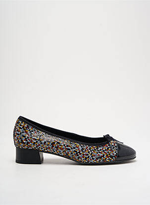 Ballerines impression talon plat jusqu'à 3cm noir HIRICA femme