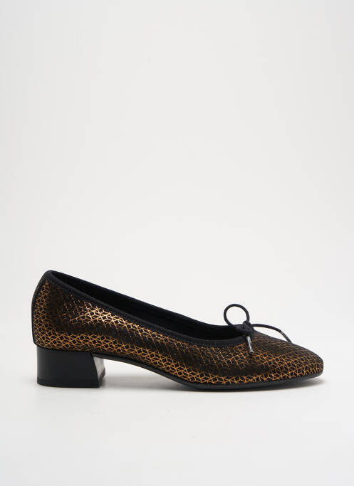 Ballerines impression talon plat jusqu'à 3cm or HIRICA femme