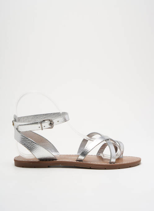 Tongs argent CHATTAWAK pour femme