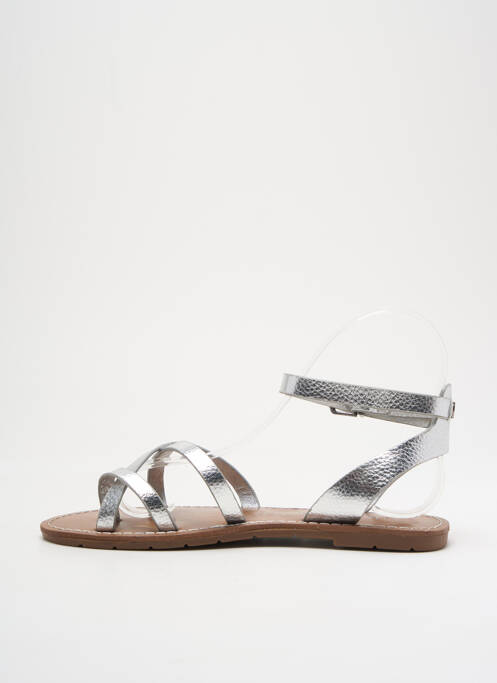 Tongs argent CHATTAWAK pour femme