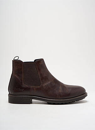 Bottines/boots fermeture elastique talon bas marron KICKERS homme