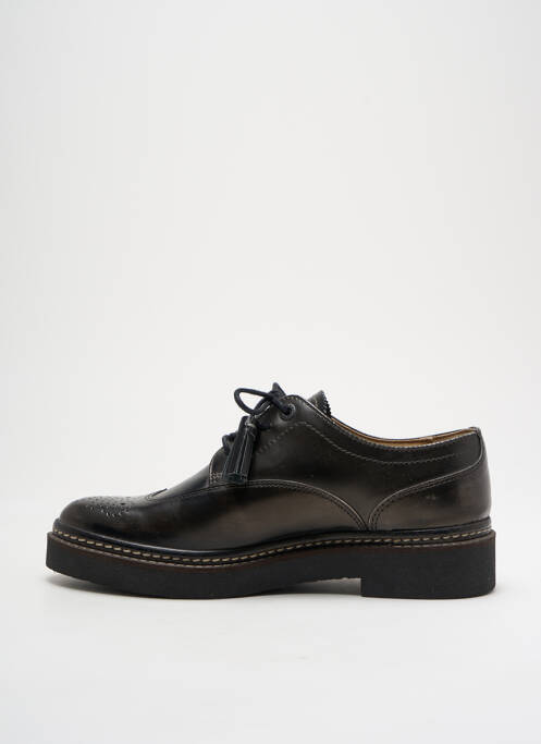 Derbies tissage satiné talon plat jusqu'à 3cm gris KICKERS femme
