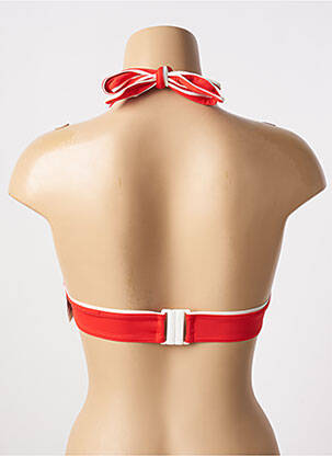 Haut de maillot de bain bretelles élastiquées haut soutien-gorge balconnet rouge AUBADE femme