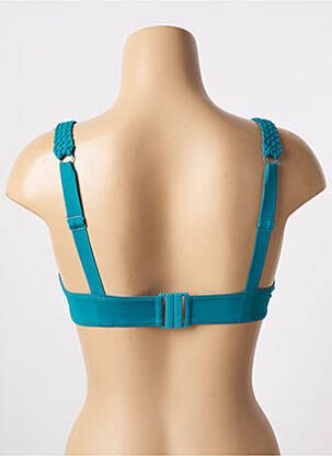 Haut de maillot de bain stretch haut soutien-gorge balconnet bleu AUBADE femme