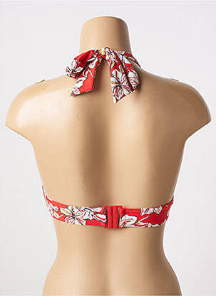 Haut de maillot de bain bretelles élastiquées haut soutien-gorge push-up orange AUBADE femme