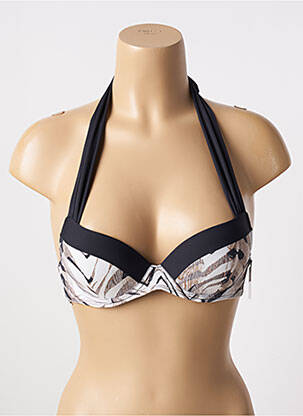 Haut de maillot de bain avec armature haut soutien-gorge push-up noir AUBADE femme