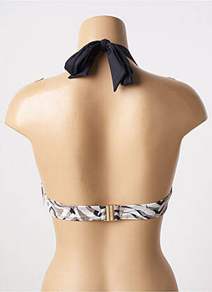 Haut de maillot de bain bretelles élastiquées haut soutien-gorge push-up noir AUBADE femme