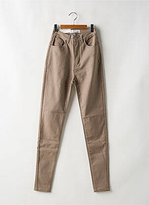 Pantalon Large Femme Missguided - Taille 8, Couleur Beige, Coton - Coupe Wide-leg, Mi-hauteur - Neuf Avec étiquettes