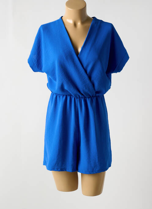 Combishort bleu LAURA & LAURENT pour femme