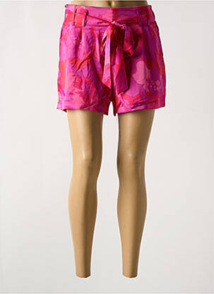 Short coupe droite rose JS MILLENIUM femme