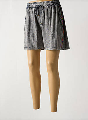 Short taille élastique gris GOLD SILVER femme
