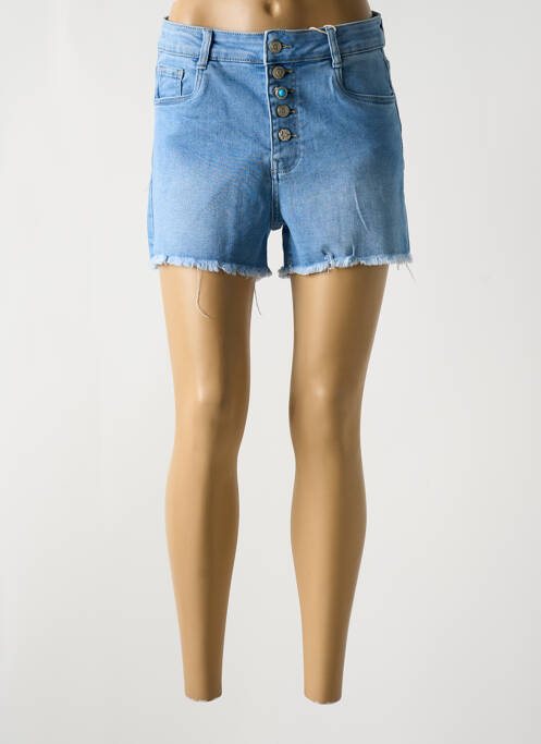 Short bleu FOLYROSE pour femme