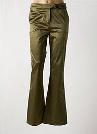 Pantalon flare stretch taille normale vert LAUREN VIDAL femme