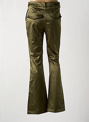 Pantalon flare stretch taille normale vert LAUREN VIDAL femme