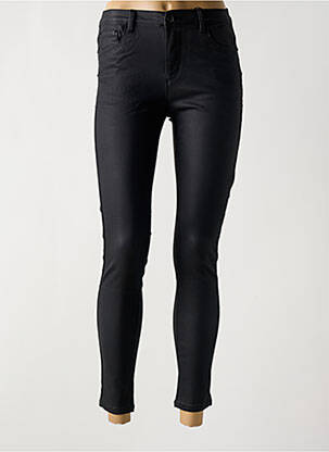 Pantalon 7/8 fermeture zippée sous rabat boutonné taille normale noir VS.MISS femme