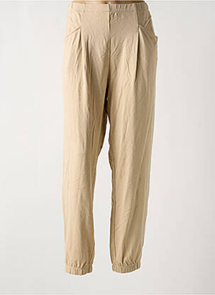 Jogging taille haute taille haute beige SURKANA femme