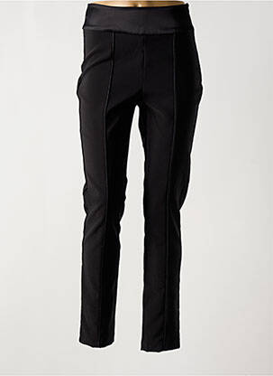 Pantalon slim taille haute taille haute noir RINASCIMENTO femme