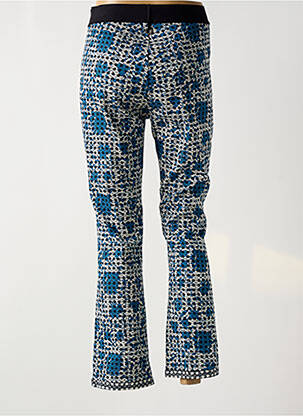 Pantalon 7/8 taille haute taille haute bleu SAVE THE QUEEN femme