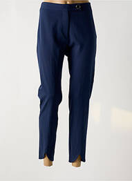 Pantalon 7/8 taille haute taille haute bleu ANA SOUSA femme