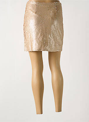 Jupe courte taille haute beige EXQUISS'S femme