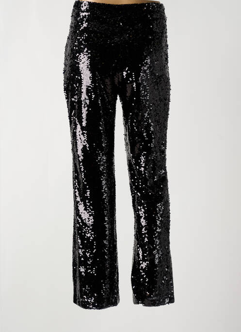 Pantalon droit taille haute taille haute noir EXQUISS'S femme