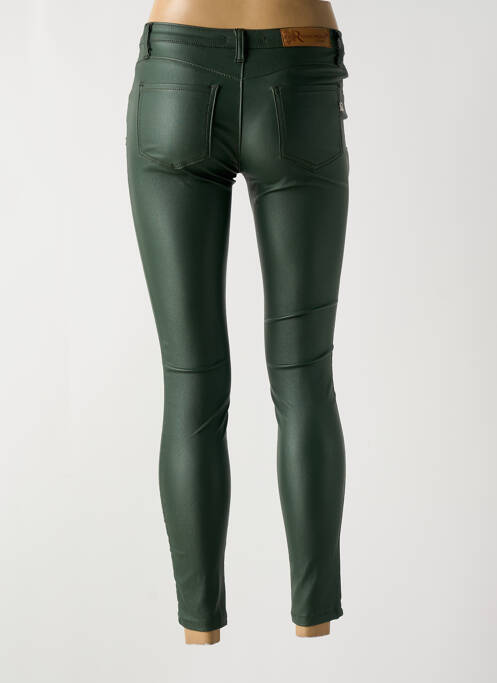 Pantalon 7/8 stretch taille normale vert R JEANS femme