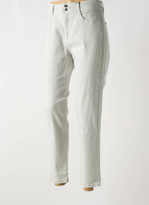 Jeans coupe slim vert ANA SOUSA pour femme
