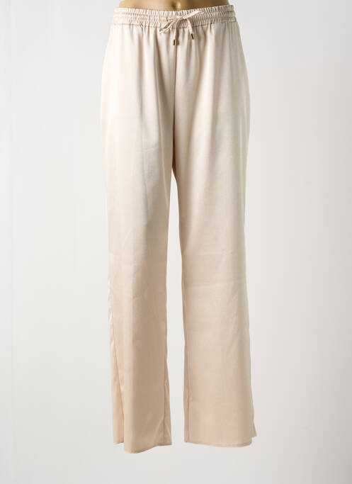 Pantalon large beige RINASCIMENTO pour femme