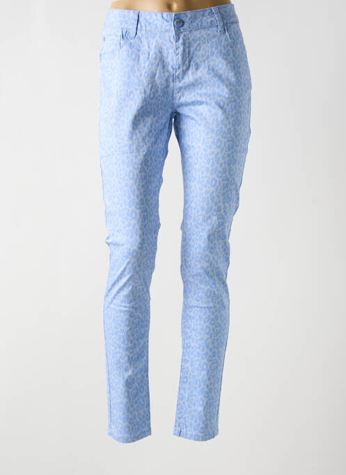 Pantalon slim bleu SOO pour femme