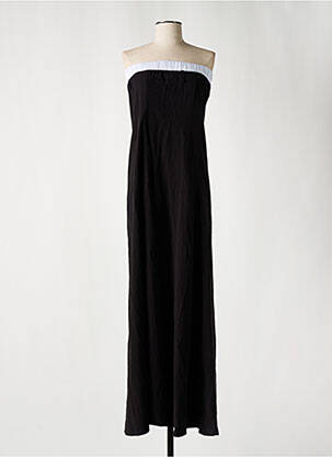 Robe longue sans manche sans manche noir BSB femme
