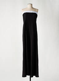 Robe longue sans manche sans manche noir BSB femme