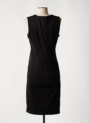 Robe mi-longue sans manche sans manche noir MISS TIC femme