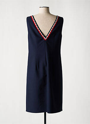 Robe mi-longue sans manche sans manche bleu LESLIE femme