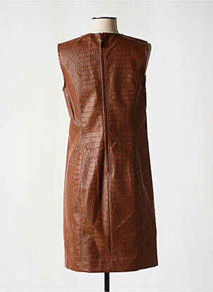 Robe courte sans manche sans manche marron ANA SOUSA femme
