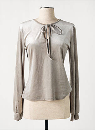 Top stretch manches longues gris BSB femme