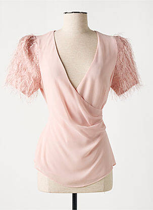 Blouse manches courtes manches courtes rose EDAS femme