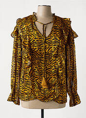 Blouse jaune JUS D'ORANGE pour femme seconde vue
