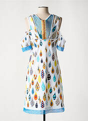 Robe mi-longue blanc SAVE THE QUEEN pour femme seconde vue