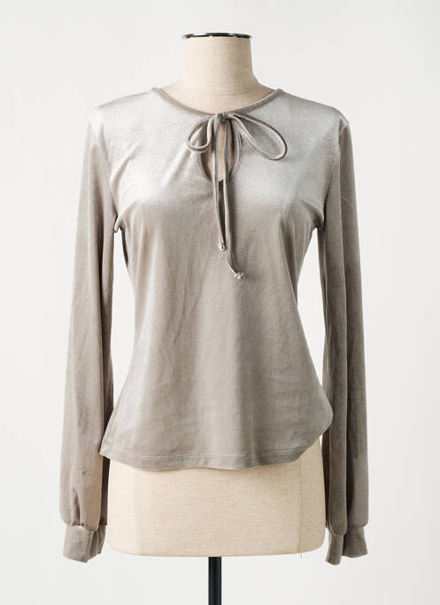 Top stretch manches longues gris BSB femme