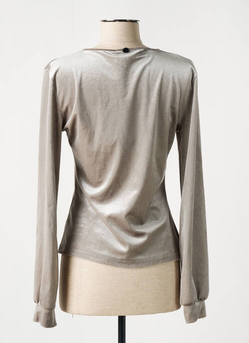 Top stretch manches longues gris BSB femme