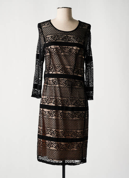 Robe mi-longue noir JUS D'ORANGE pour femme